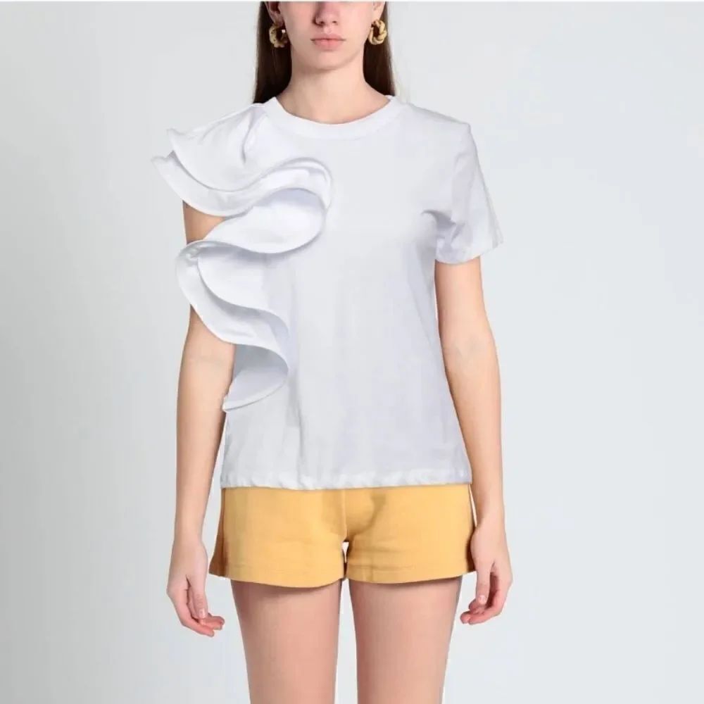 Berna ruffle t-shirt New M